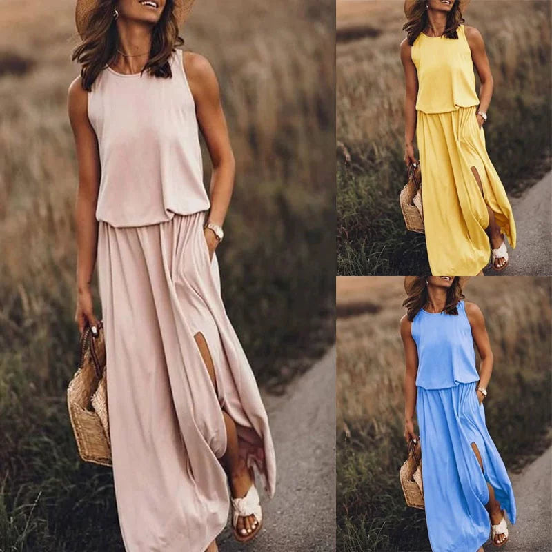 Boho-mekko laskeutuvalla helmalla - Helvenza