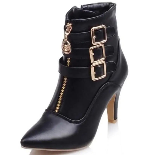 Pointed Stiletto Ankle Boots